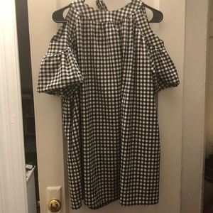 Gingham Babydoll Dress with Pockets